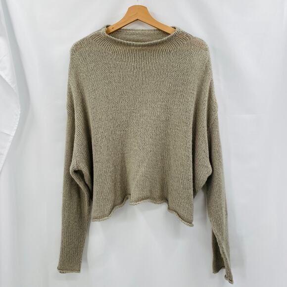 dissh lauren gray sheer knit sweater - Picture 5 of 9